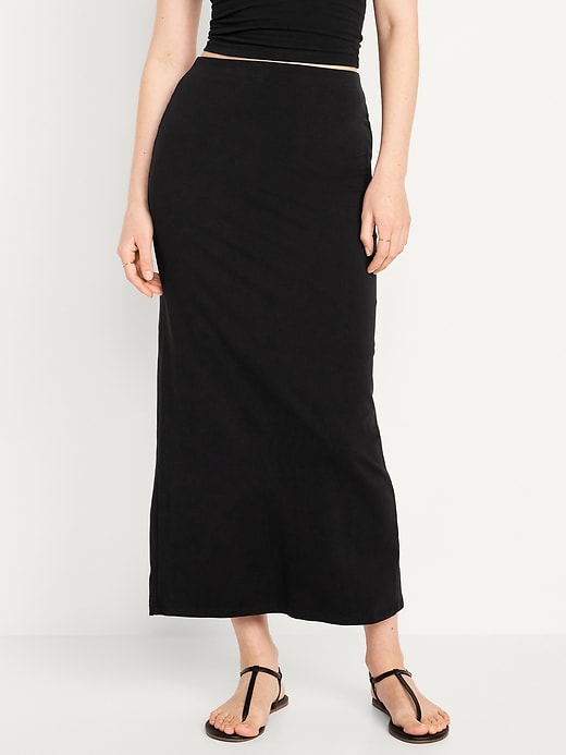 Image number 1 showing, Fitted Maxi Skirt