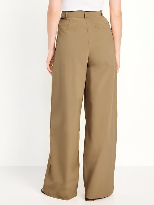 Image number 2 showing, Extra High-Waisted Poplin Super Wide-Leg Taylor Pants