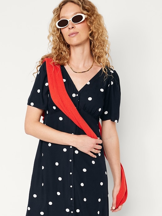 Image number 3 showing, Waist-Defined Midi Dress