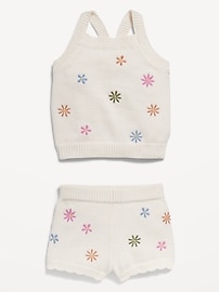 View large product image 3 of 3. Sleeveless Sweater-Knit Tank and Shorts Set for Baby