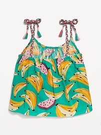 View large product image 3 of 4. Printed Sleeveless Braided Tank Top for Girls