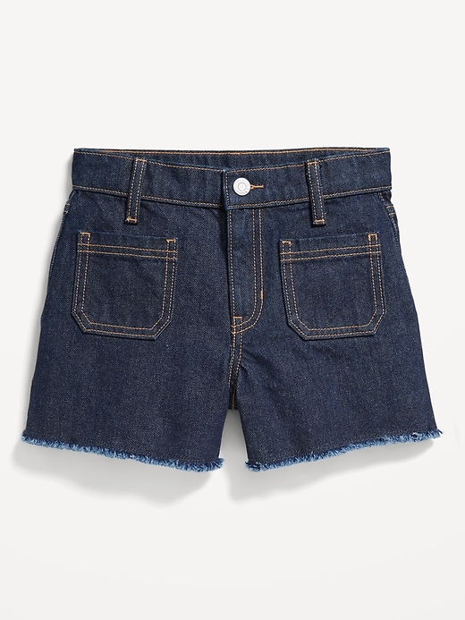 Image number 4 showing, High-Waisted Pocket Jean Shorts for Girls