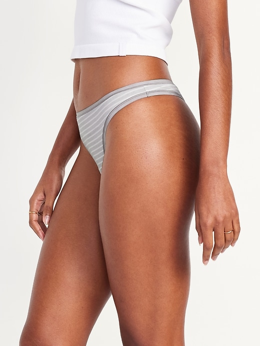 View large product image 2 of 8. Low-Rise Everyday Cotton Thong