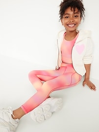 View large product image 3 of 5. High-Waisted PowerSoft Side-Pocket Leggings for Girls