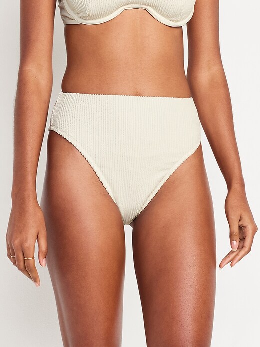 Image number 1 showing, Extra High-Waisted French-Cut Swim Bottoms