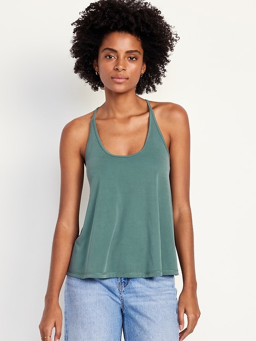 Image number 1 showing, Rib-Knit Strappy Tank Top