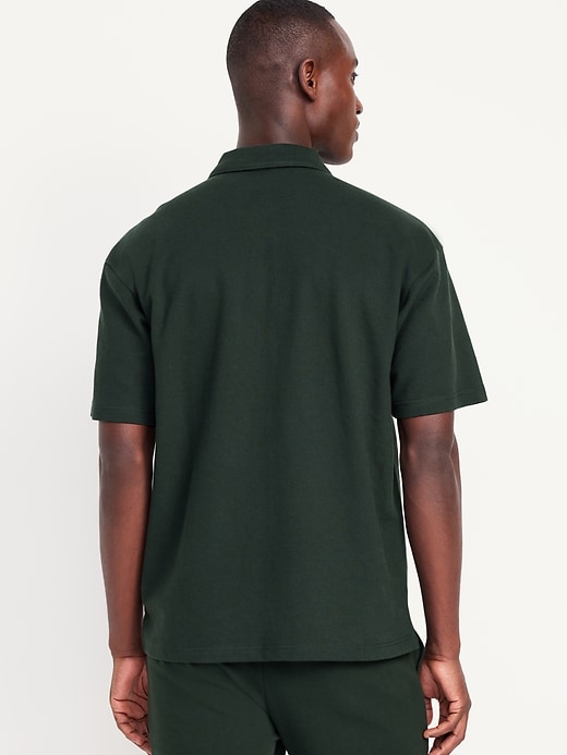 Image number 8 showing, Loose Fit Heavyweight Twill Polo