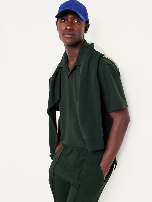 Image number 3 showing, Loose Fit Heavyweight Twill Polo