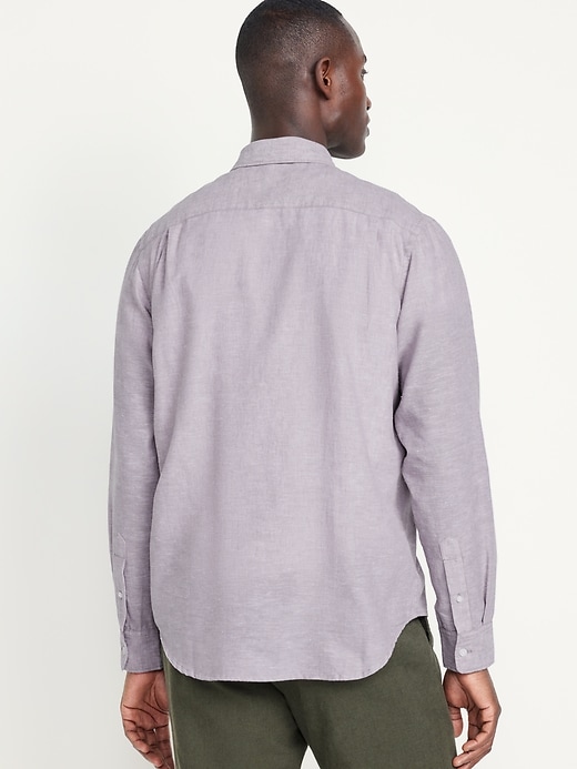 Image number 2 showing, Classic Fit Everyday Linen-Blend Shirt