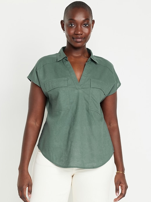 Image number 5 showing, Dolman-Sleeve Utility Top