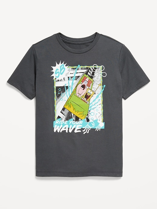 View large product image 1 of 2. SpongeBob SquarePants™ Gender-Neutral Graphic T-Shirt for Kids