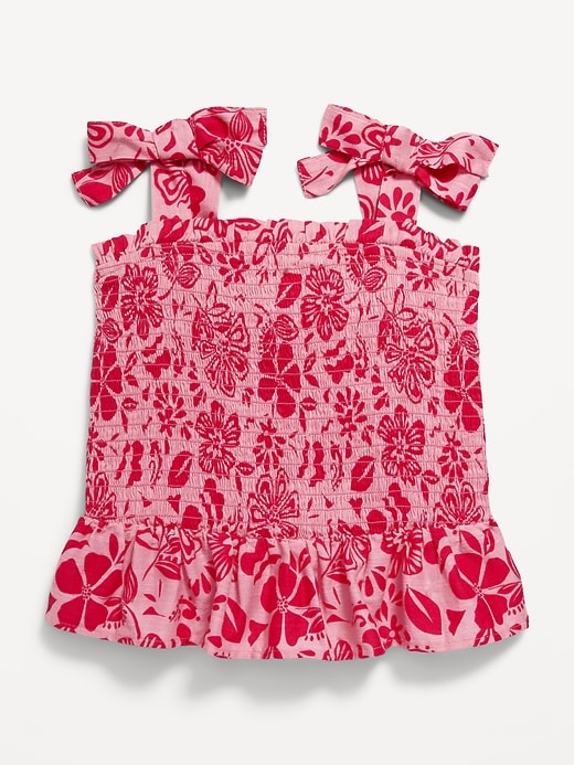 View large product image 1 of 2. Sleeveless Smocked Top for Toddler Girls