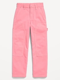 View large product image 4 of 5. Loose High-Waisted Carpenter Pants for Girls