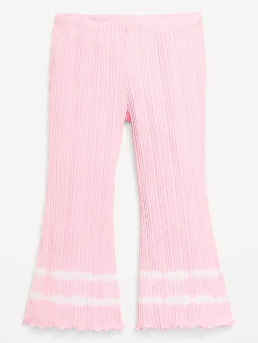 View large product image 1 of 2. Textured Rib-Knit Flare Leggings for Toddler Girls
