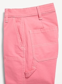 View large product image 5 of 5. Loose High-Waisted Carpenter Pants for Girls