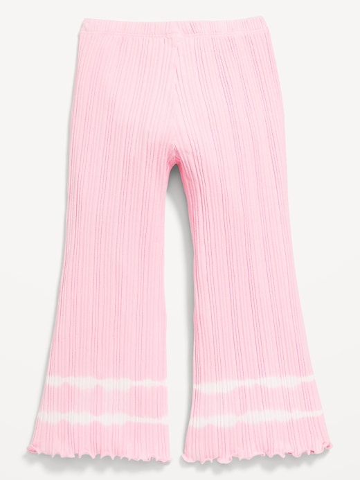 View large product image 2 of 2. Textured Rib-Knit Flare Leggings for Toddler Girls