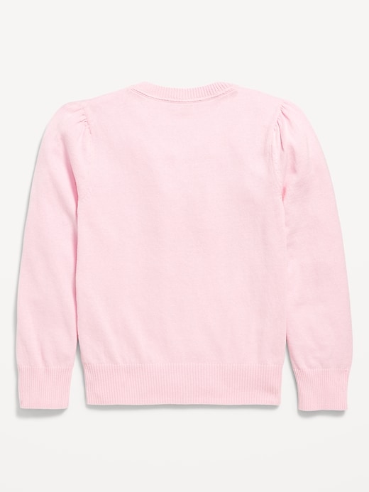 Image number 4 showing, School Uniform Button-Up Cardigan for Girls