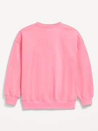 View large product image 4 of 5. Oversized Crew-Neck Graphic Tunic Sweatshirt for Girls