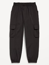 View large product image 4 of 4. High-Waisted StretchTech Cargo Jogger Pants for Girls