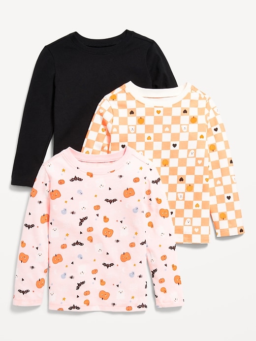 View large product image 1 of 3. Long-Sleeve T-Shirt 3-Pack for Toddler Girls