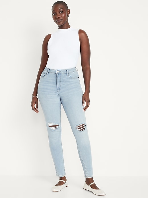Image number 5 showing, Extra High-Waisted Rockstar 360° Stretch Super-Skinny Jeans