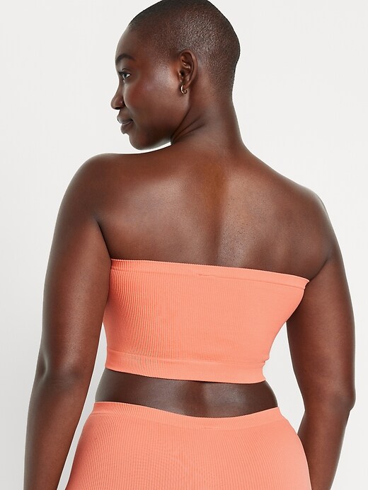 neon orange bandeau top
