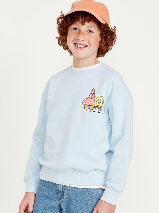 View large product image 1 of 3. SpongeBob SquarePants™  Gender-Neutral Crew-Neck Sweatshirt for Kids