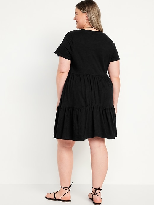 Image number 7 showing, Tiered Mini Swing Dress