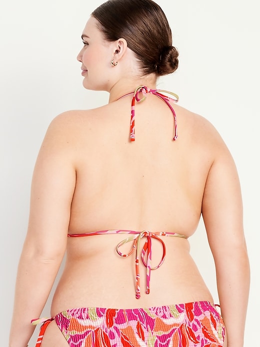 Image number 8 showing, Triangle String Bikini Swim Top