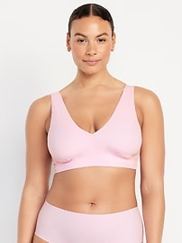 View large product image 5 of 8. V-Neck No-Show Bralette Top