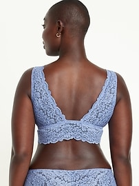 View large product image 6 of 8. Lace Front-Close Bralette Top