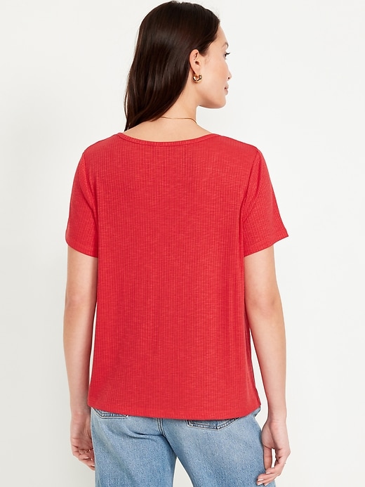 Image number 2 showing, Luxe Slub-Knit T-Shirt