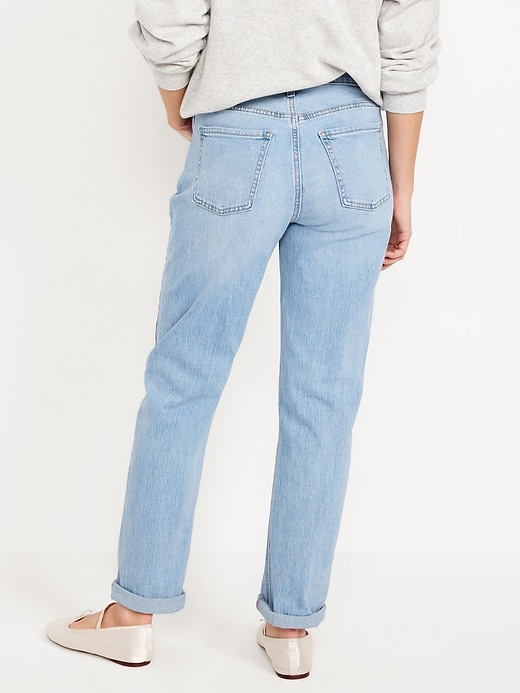 Image number 2 showing, Mid-Rise Wow Boyfriend Straight Jeans