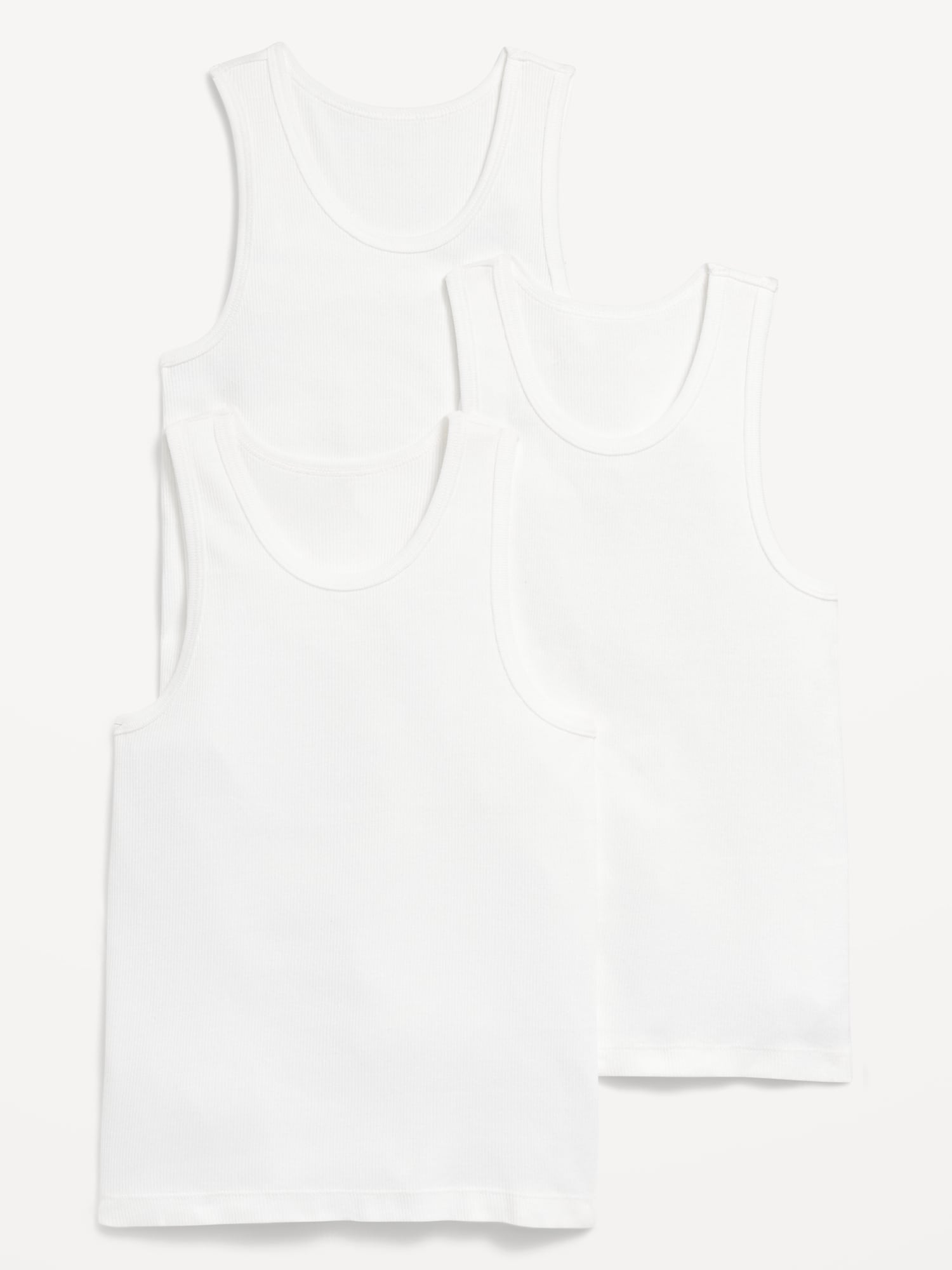 Ribbed Tank Tops 3-Pack for Boys