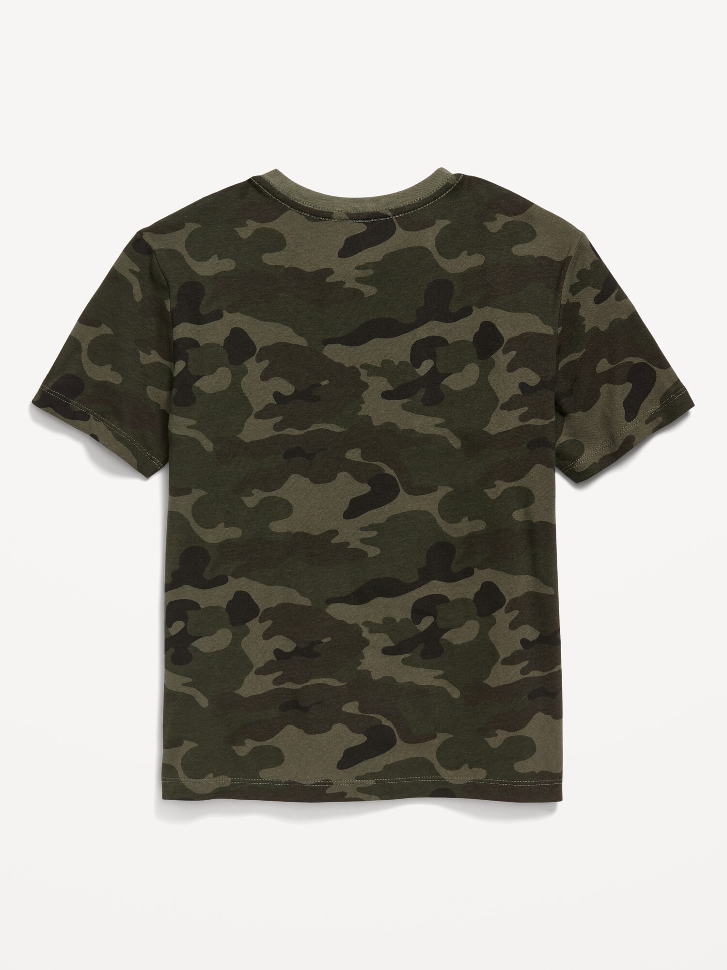 Футболка Old Navy Short-Sleeve Logo-Graphic T-Shirt для мальчиков, цвет: Зелёный камуфляжный — фото 2