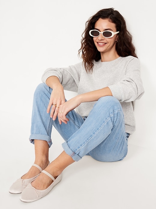 Image number 3 showing, Mid-Rise Wow Boyfriend Straight Jeans
