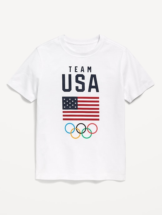 View large product image 1 of 2. IOC Heritage© Gender-Neutral Graphic T-Shirt for Kids