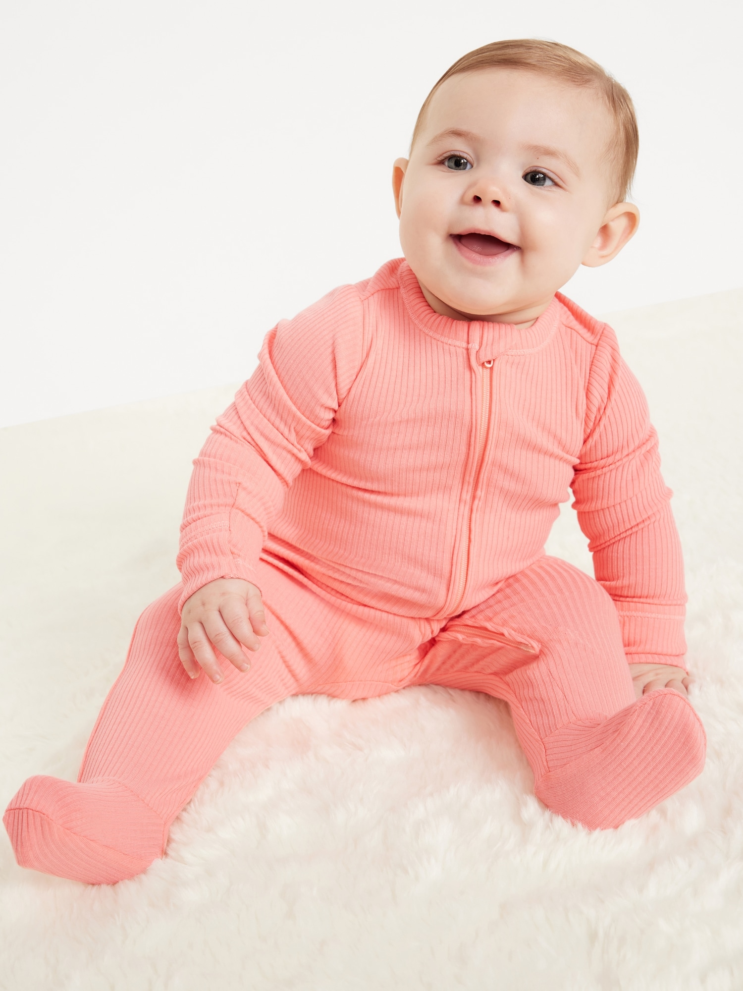 Unisex 2-Way-Zip Sleep & Play Footed One-Piece for Baby | Old Navy