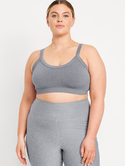 Image number 7 showing, Light Support Seamless Ribbed Sports Bra