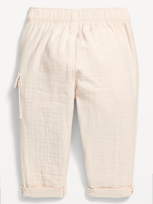 View large product image 2 of 3. Double-Weave Utility Cargo Pants for Baby