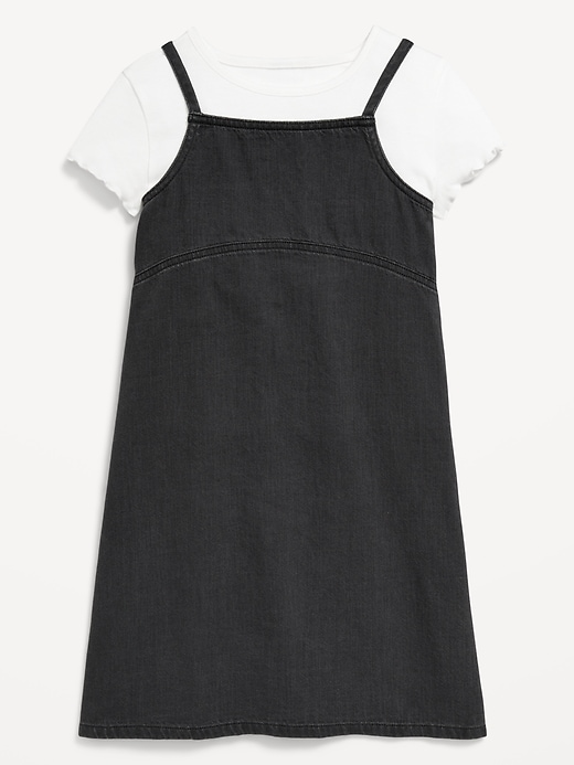 Sleeveless Jean Dress and T-Shirt Set for Girls Old Navy