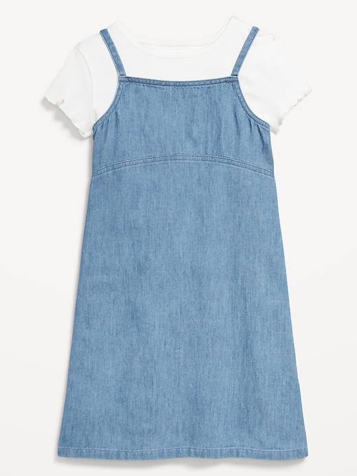 mesh satin dress Scylla - Mesh Jersey and Slip Satin Dress