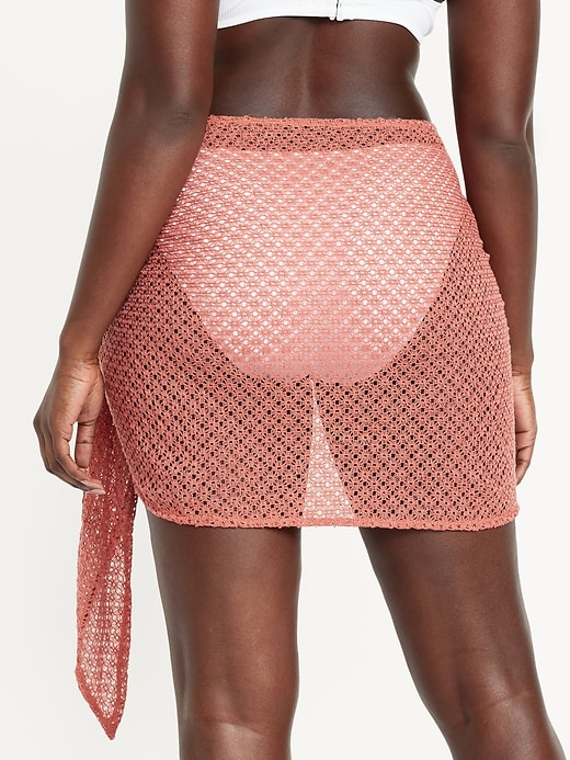 Image number 6 showing, Crochet Sarong Swim Skirt