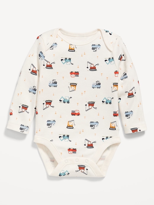 View large product image 1 of 2. Long-Sleeve Printed Bodysuit for Baby