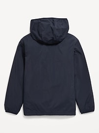 View large product image 3 of 4. Hooded Zip-Front Water-Resistant Jacket for Boys