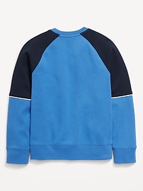 View large product image 3 of 4. Dynamic Fleece Color Block Graphic Sweatshirt for Boys