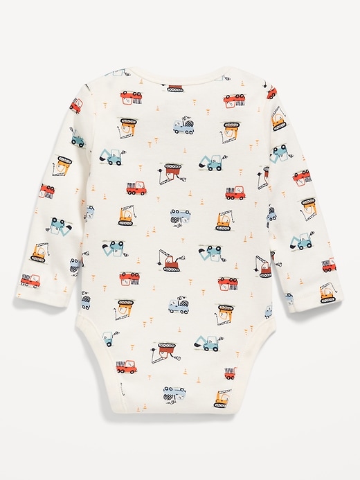 View large product image 2 of 2. Long-Sleeve Printed Bodysuit for Baby