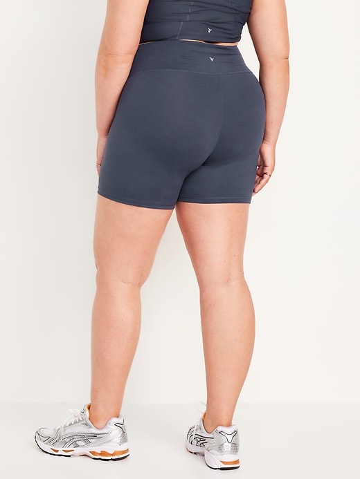 Image number 8 showing, High-Waisted PowerSoft Biker Shorts -- 6-inch inseam