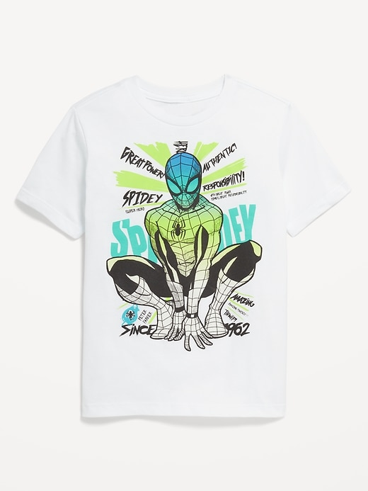 View large product image 1 of 2. Marvel™ Spider-Man Gender-Neutral Graphic T-Shirt for Kids