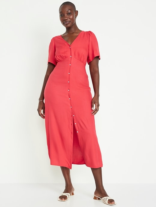 Image number 4 showing, Waist-Defined Midi Dress